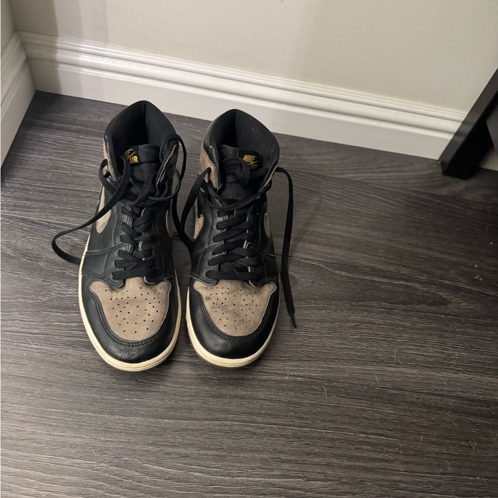 Nike Black and Tan High-Top Sneakers